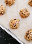 Peanut Butter, Banana, Honey & Oat Chocolate Chip Cookies!